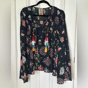 Johnny Was Floral Boho Top - Multicolor